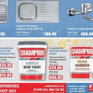 Champion High Gloss Enamel White 1l, CHAMPION - Cashbuild