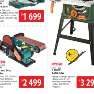 Ryobi table saw discount makro