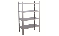 Rack of shelves